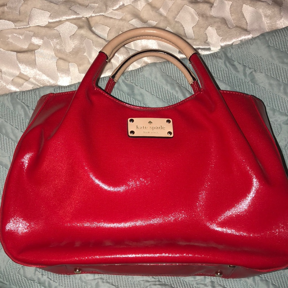 Red Kate Spade Handbag/Purse - Very Good Condition